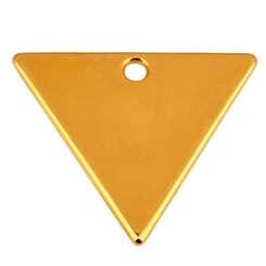 Metallanhänger Dreieck,  21 x 19 mm, vergoldet