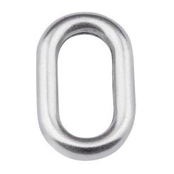 Metallanhänger Oval, 21 mm, versilbert