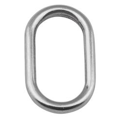 Metallanhänger ovaler Ring, Durchmesser 30 mm, versilbert