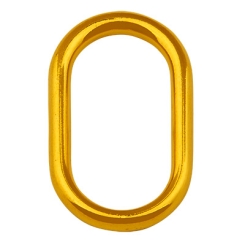 Metallanhänger ovaler Ring, Durchmesser 30 mm, vergoldet