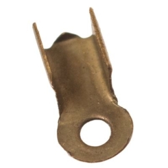 Endkappe für Bänder bis 2 mm Durchmesser, bronzefarben