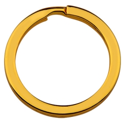 Schlüsselring, goldfarben, Durchmesser 28 mm