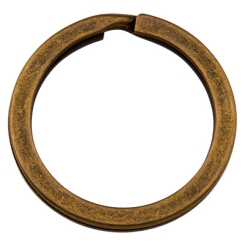Schlüsselring, bronzefarben, Durchmesser 32 mm