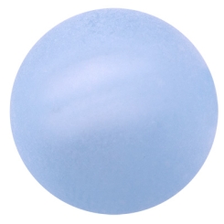 Polarisperle, rund, ca. 14 mm, himmelblau.