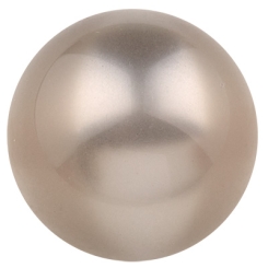 Polarisperle glänzend, rund, ca. 14 mm, hellgrau