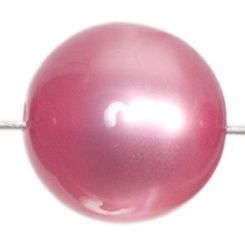 Polarisperle glänzend, rund, ca. 14 mm, rosa