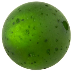 Polarisperle sweet, rund, ca.14 mm, dunkelgrün