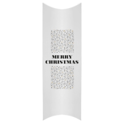 Geschenkverpackung, Kissen, Motiv "Merry Christmas", 20 cm x 7 cm x 2,4 cm