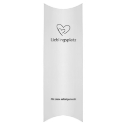 Geschenkverpackung, Kissen, Motiv "Lieblingsplatz", 20 cm x 7 cm x 2,4 cm
