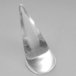 Acryl Schmuckständer für Ringe, klar, 5,4 cm x 2,5 cm, 3 Stück