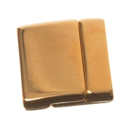 Magnetverschluss für flache Bänder 24 x 24,5 mm, vergoldet