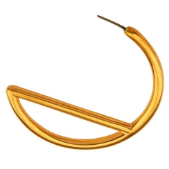 Ohrstecker Creole, Durchmesser 40 mm, mit Titanstift, vergoldet