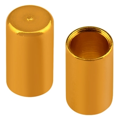Endkappe ohne Öse, Innendurchmesser 3 mm, vergoldet