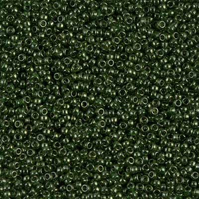 15/0 Miyuki Rocailles Perlen, Rund (ca. 1,5 mm), Farbe: Olive Gold Luster, Röhrchen mit ca. 8,2 Gramm 