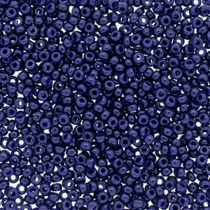 15/0 Miyuki Rocailles Perlen, Rund (ca. 1,5 mm), Farbe: Duracoat Opaque Dark Navy Blue, Röhrchen mit ca. 8,2 Gramm 