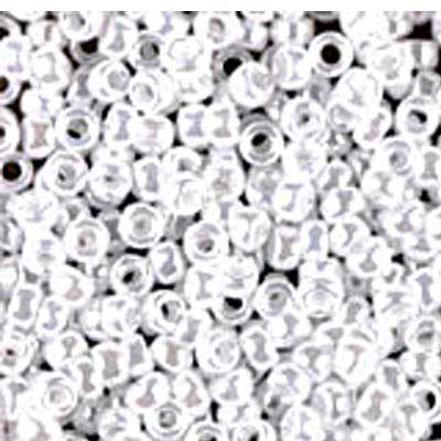 15/0 Miyuki Rocailles Perlen, Rund (ca. 1,5 mm), Farbe: White Ceylon , Röhrchen mit ca. 8,2 Gramm 