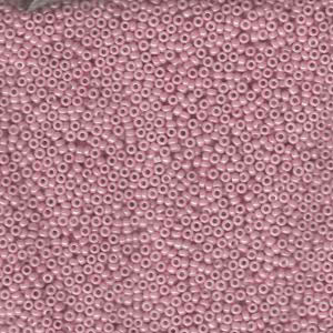 15/0 Miyuki Rocailles Perlen, Rund (ca. 1,5 mm), Farbe: Antique Rose Luster Opaque , Röhrchen mit ca. 8,2 Gramm 