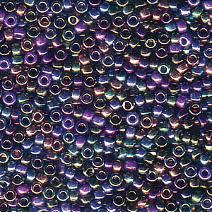 15/0 perles de rocaille Miyuki, rondes (environ 1,5 mm), couleur : Mix Heavy Metals, tube d'environ 8,2 grammes 