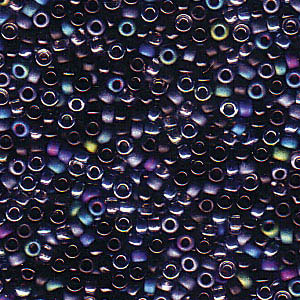 15/0 Miyuki Rocailles kralen, rond (ca. 1,5 mm), kleur: Mix Black Medley, tube met ca. 8,2 gram. 