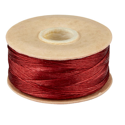 Beadalon Nymo fil D, diamètre 0,30 mm, rouge, longueur 59 mètres 