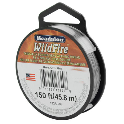 Beadalon Wildfire, Durchmesser 0,15 mm, grau, Länge 45,8 m 