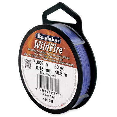Beadalon Wildfire, diameter 0,15 mm, blauw, lengte 45,8 m 