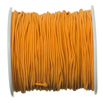 Cordon en caoutchouc, diamètre 1,0 mm, longueur 20 m, orange 