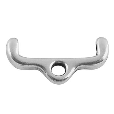 Cymbal Skafi II-11/0 Rocaille end piece, silver plated 