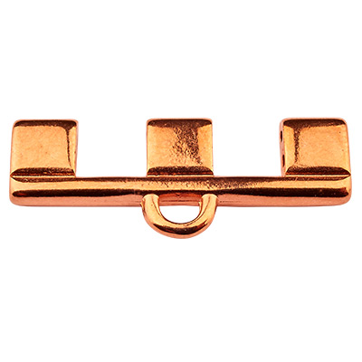 Cymbal Piperi end piece for Tila beads, 5 rows, rose gold plated 