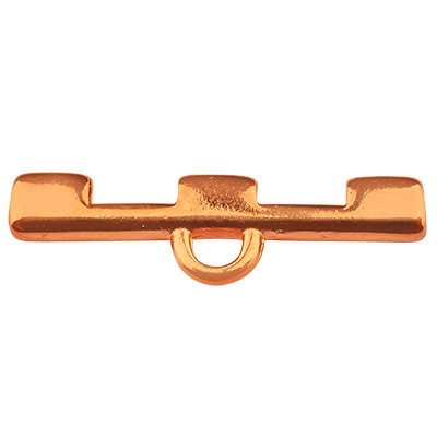Cymbal Soros end piece for Tila Beads, 5 rows, rose gold plated 