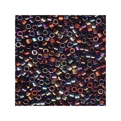 11/0 perles Miyuki Delica, cylindre (1,8 x 1,3 mm), couleur : mix heavy metals, environ 7,2 gr 