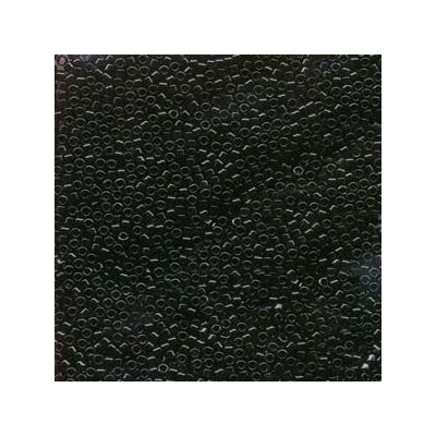 11/0 Miyuki Delica Perlen, Zylinder (1,8 x 1,3 mm), Farbe: black , ca. 7,2 gr 