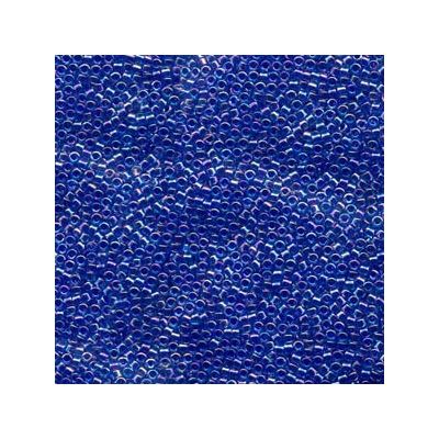 11/0 Miyuki Delica beads, cylinder (1,8 x 1,3 mm), colour: lined blue violet AB, ca. 7,2 gr 