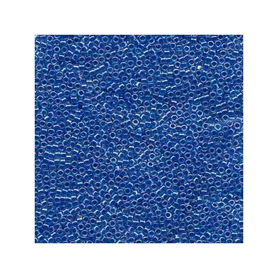 11/0 Miyuki Delica Perlen, Zylinder (1,8 x 1,3 mm), Farbe: lined blue AB, ca. 7,2 gr 