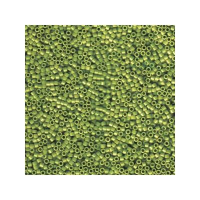 11/0 Miyuki Delica Perlen, Zylinder (1,8 x 1,3 mm), Farbe: opaque avocado, ca. 7,2 gr 