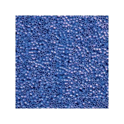 11/0 Miyuki Delica kralen, cilinder (1,8 x 1,3 mm), kleur: ondoorzichtig cyaanblauw, ca. 7,2 gr 