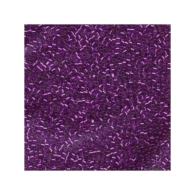 11/0 Miyuki Delica Perlen, Zylinder (1,8 x 1,3 mm), Farbe: dyed s / l brt violet, ca. 7,2 gr 