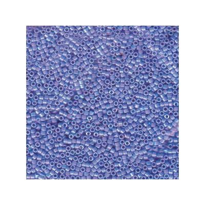 11/0 Miyuki Delica beads, cylinder (1,8 x 1,3 mm), colour: opaque lt sapphire AB, approx. 7,2 gr 