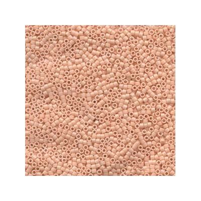 11/0 Miyuki Delica beads, cylinder (1,8 x 1,3 mm), colour: opaque salmon, approx. 7,2 gr 