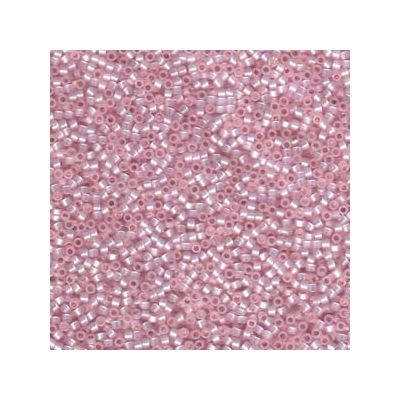 11/0 Miyuki Delica Perlen, Zylinder (1,8 x 1,3 mm), Farbe: s / l lt pink-alabastr dyed, ca. 7,2 gr 