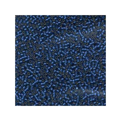 11/0 Miyuki Delica Perlen, Zylinder (1,8 x 1,3 mm), Farbe: semi matte s / l med blue, ca. 7,2 gr 