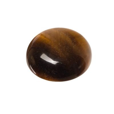 Gemstone Cabochon Tiger Eye, round, 12 mm 