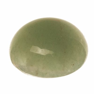 Cabochon de pierre précieuse aventurine verte, rond, 12 mm 