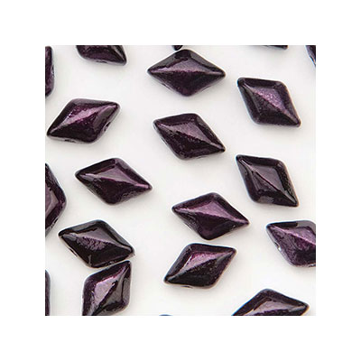 Matubo Gemduo Perlen, 8 x 5 mm, Farbe: Metallic Luster Purple , Röhrchen mit ca. 8 gr. 