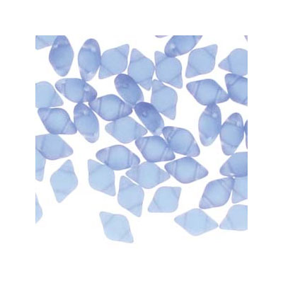 Matubo Gemduo Perlen, 8 x 5 mm, Farbe: Sapphire Matte , Röhrchen mit ca. 8 gr. 