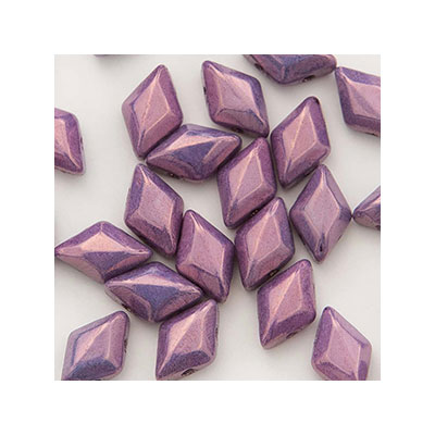 Matubo Gemduo Perlen, 8 x 5 mm, Farbe: Chalk Vega Purple, Röhrchen mit ca. 8 gr. 