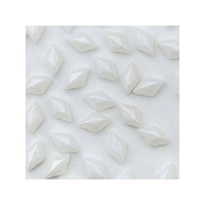 Matubo Gemduo Perlen, 8 x 5 mm, Farbe: Pearl Shine White, Röhrchen mit ca. 8 gr. 