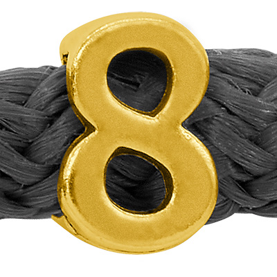 Grip-It Slider number 8, for ribbons up to 5mm diameter, gold plated 