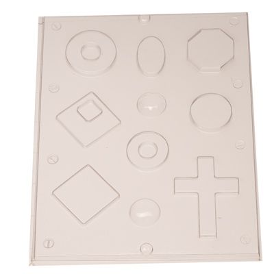 Mould for jewellery, 10 different shapes in one mould 