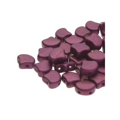 Matubo Ginko Perlen, 7,5 x 7,5 mm, Farbe: Chatoyant Shimmer Burgundy, Röhrchen mit ca. 22 gr 
